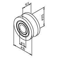 Cam Follower Ball Bearing For LR 12 System